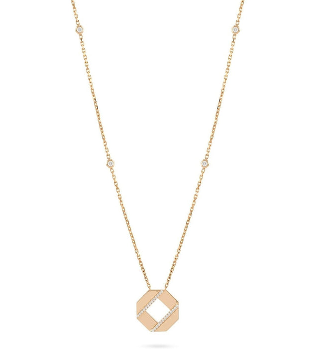 Octagon Long Necklace